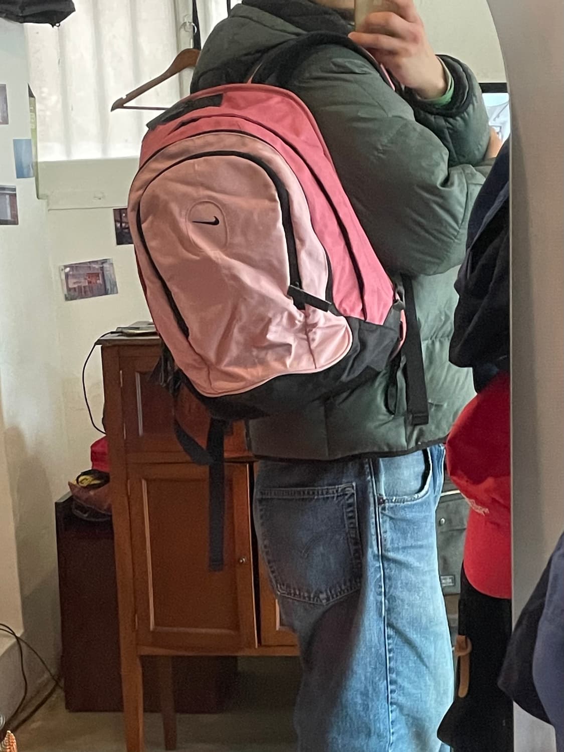 00’s CORDURA 나이키 백팩 핑크 상품이미지1