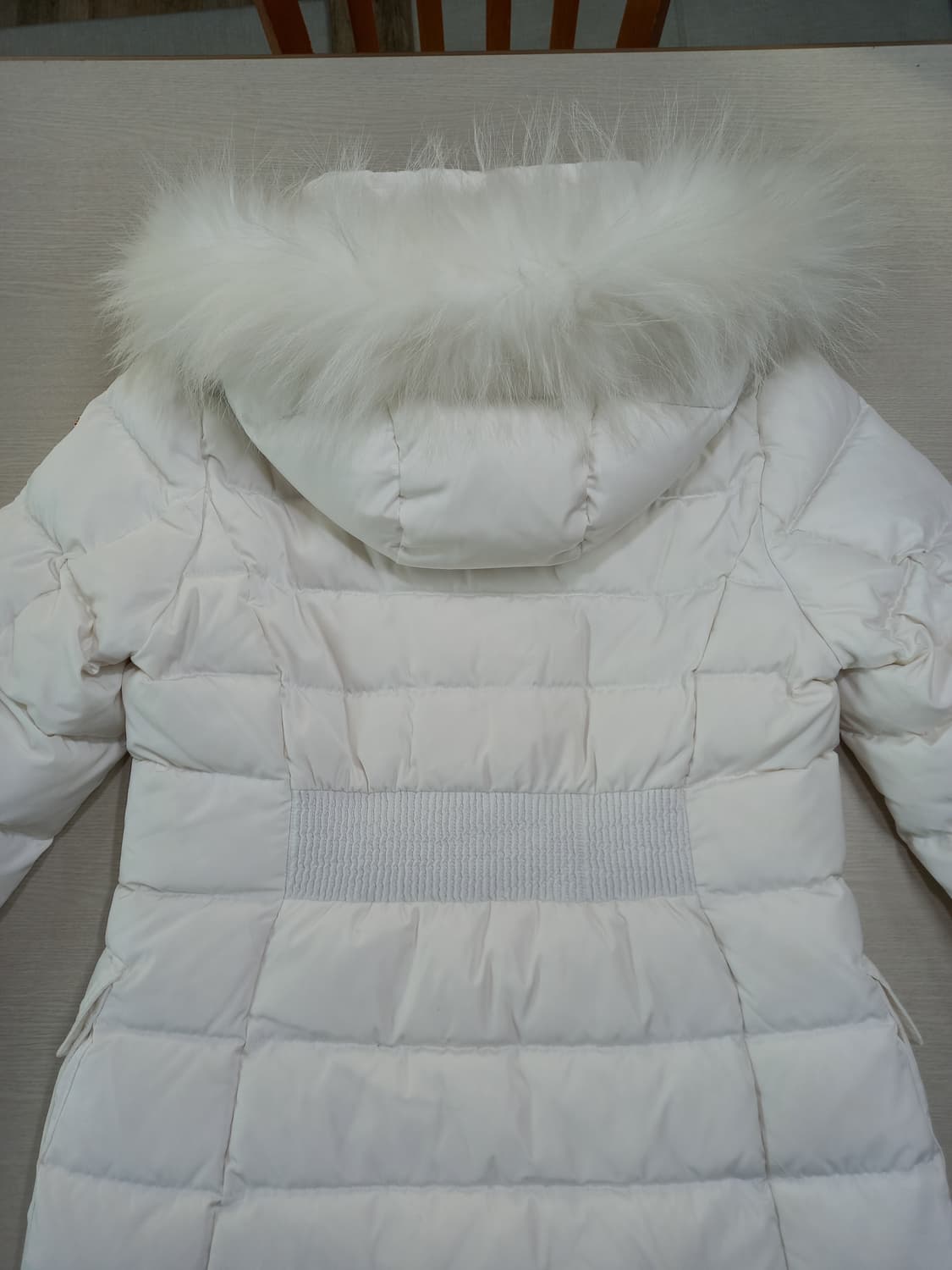 M95 BLACKYAK 덕다운 라쿤퍼 롱패딩 화이트 M-979 상품이미지4