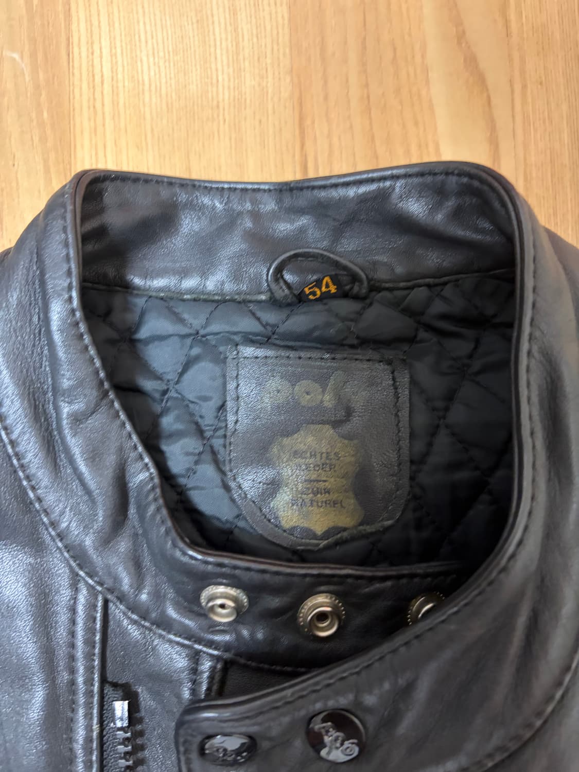 90s 모터사이클 가죽 자켓 상품이미지3