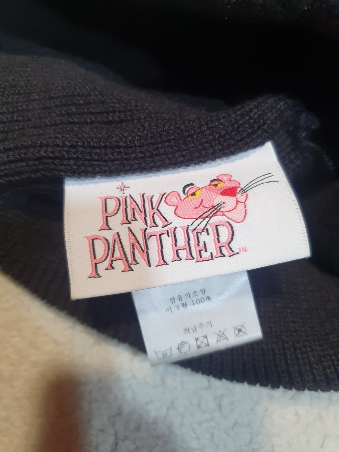스테레오바이널스 핑크팬더 검정색 비니 상품이미지3