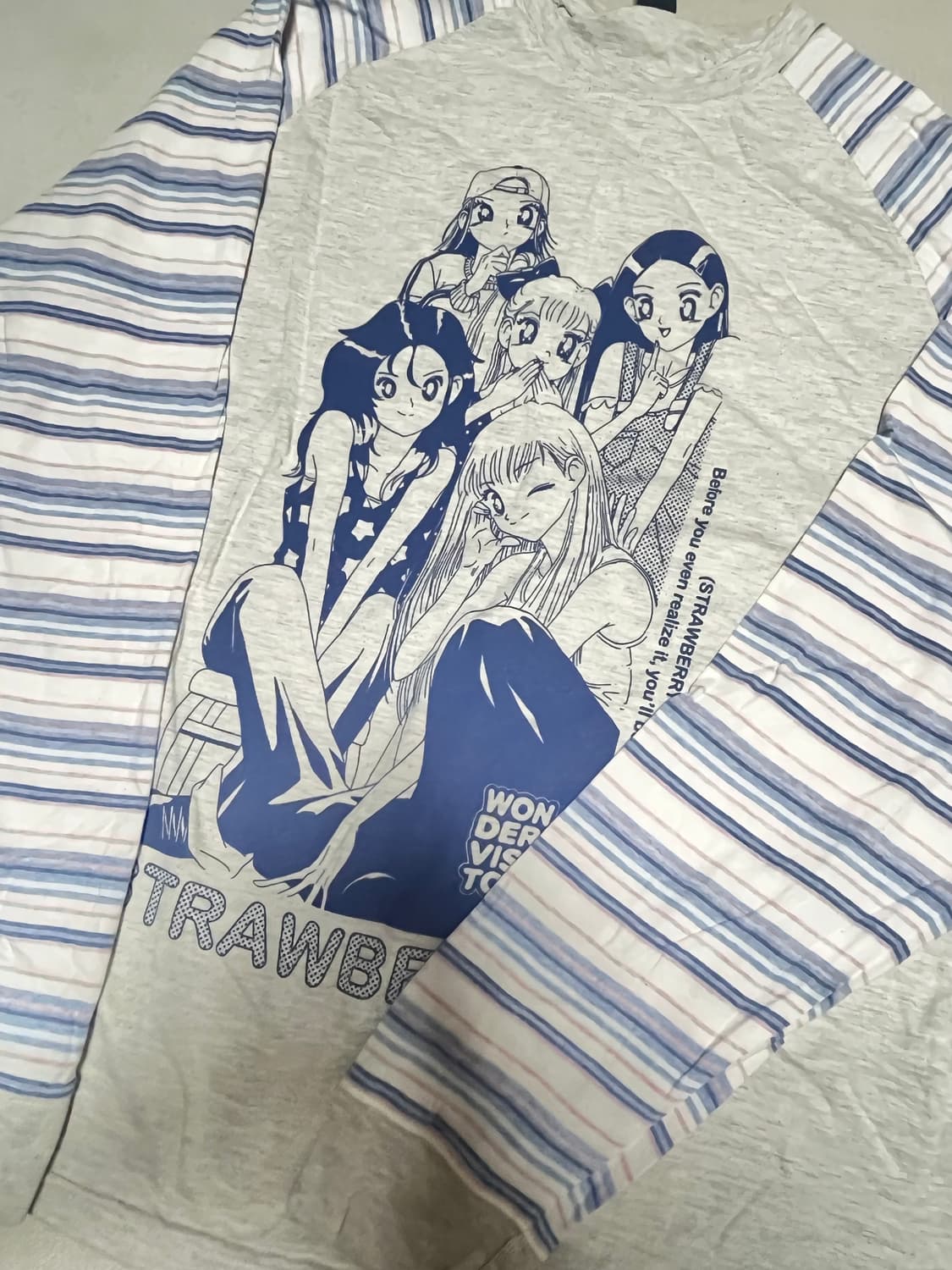 원더비지터 Strawberry EP1 Raglan LS-T 오트밀 상품이미지2