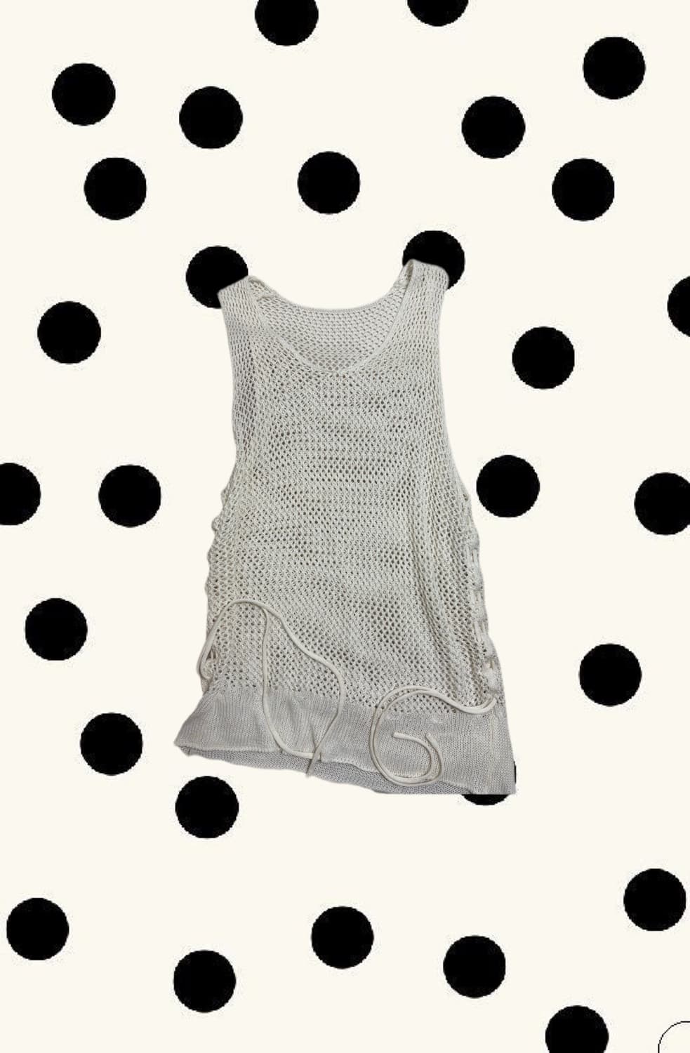Sleeveless Knit Mesh Top 상품이미지1
