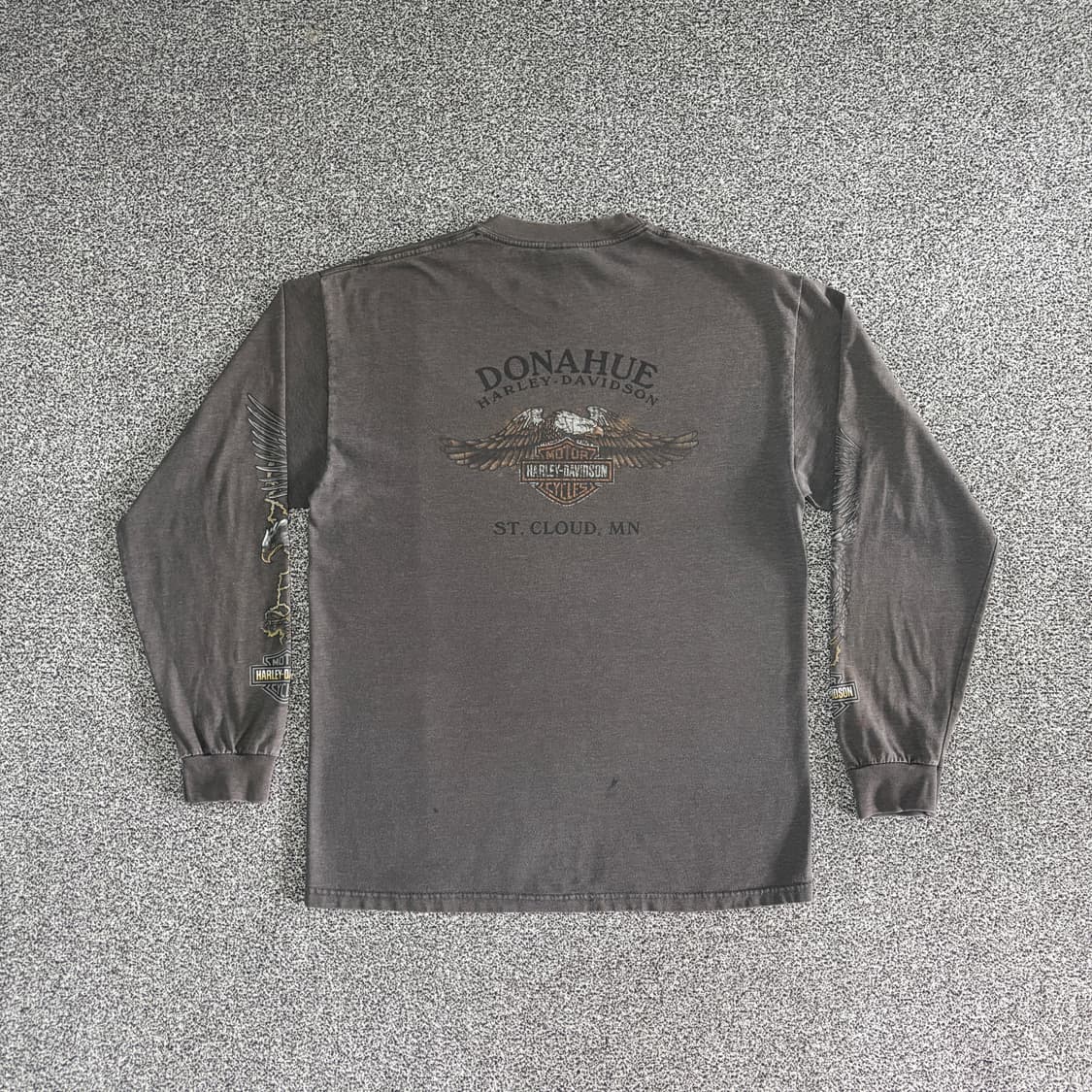 빈티지 할리데이비슨 라이트닝 롱슬리브 티셔츠 상품이미지2