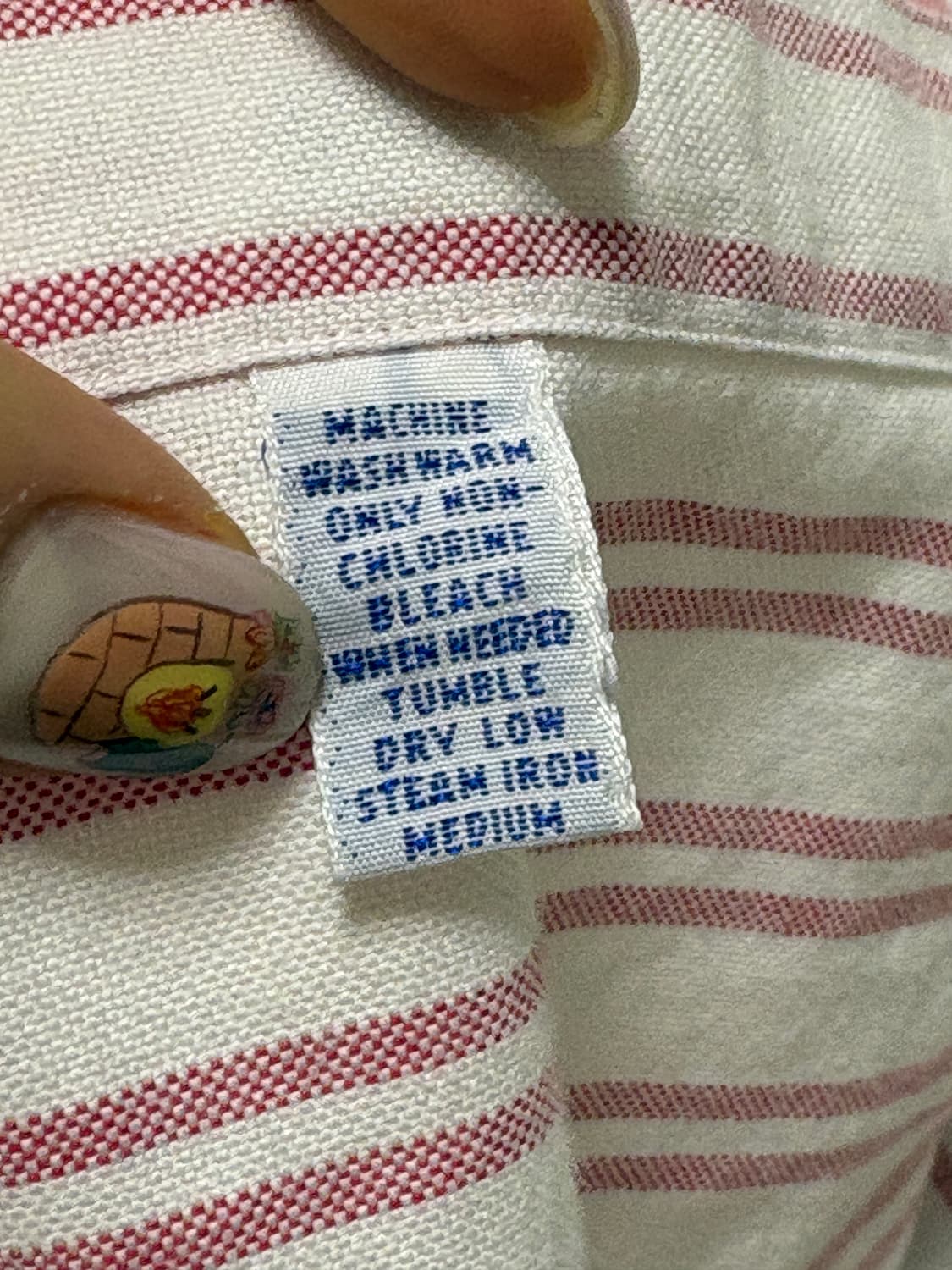 폴로 핑크 스트라이프 셔츠 상품이미지3