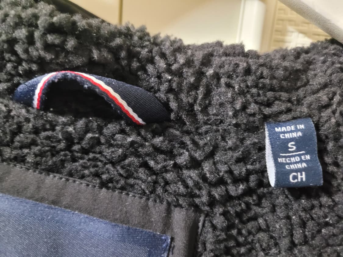 Tommy 타미힐피거 남성 후드 집업 보머 래빗 퍼 자켓 블랙 S 사이즈 상품이미지9