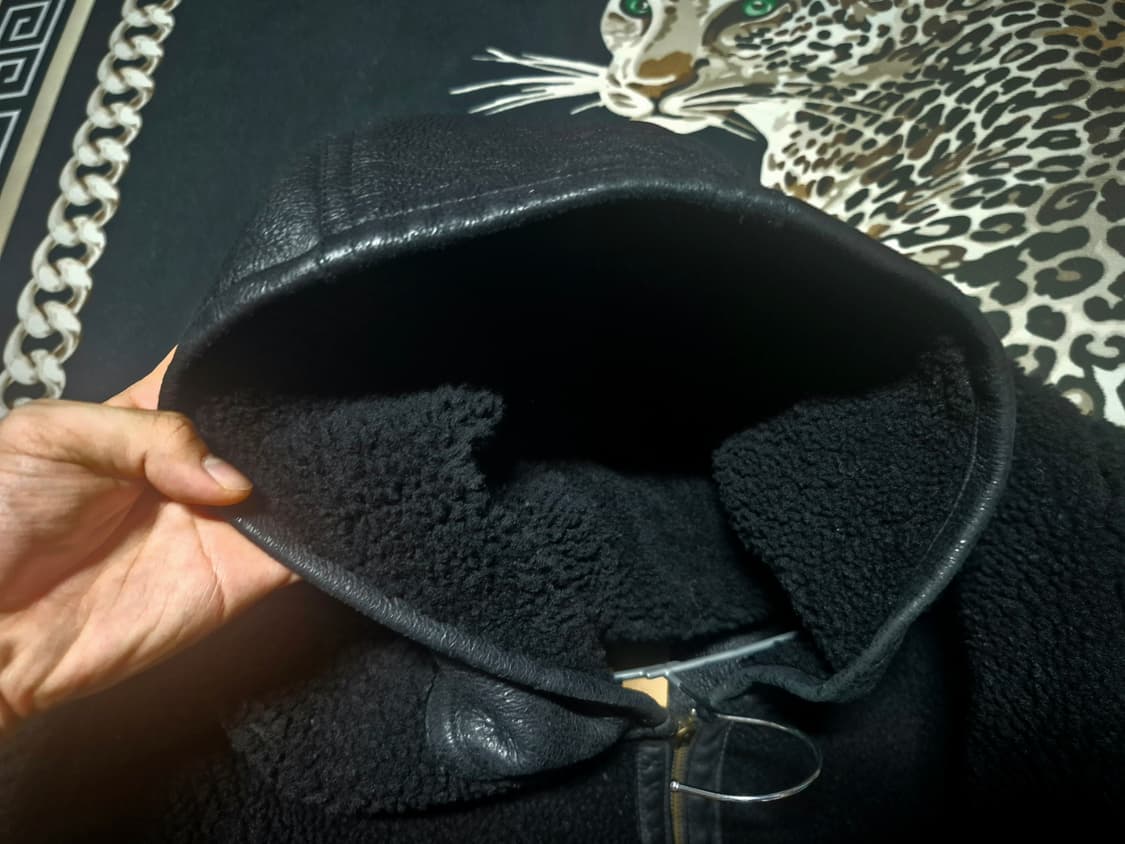 (초희귀)90's 펠레펠레 리버시블 무스탕 레더 아노락 가죽 자켓 XL 상품이미지6