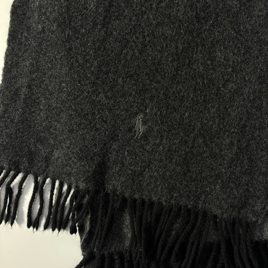 Polo 폴로 랄프로렌 다크그레이 램스울 머플러 상품이미지3