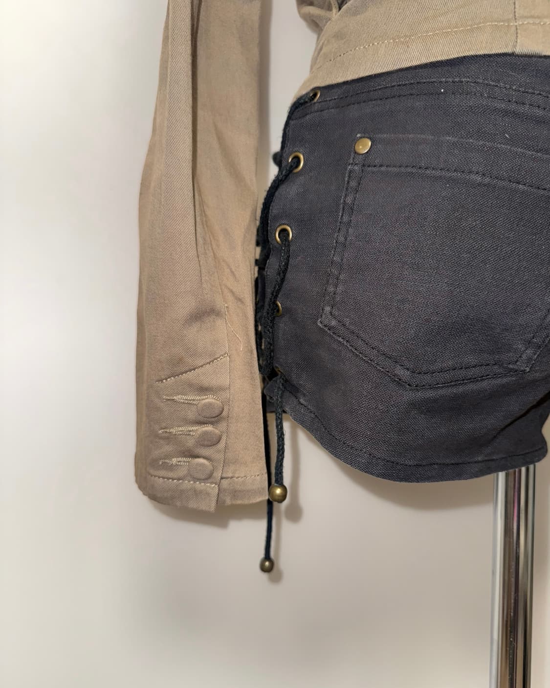 슬라이 프릴 카키 와투케 자켓 상품이미지7