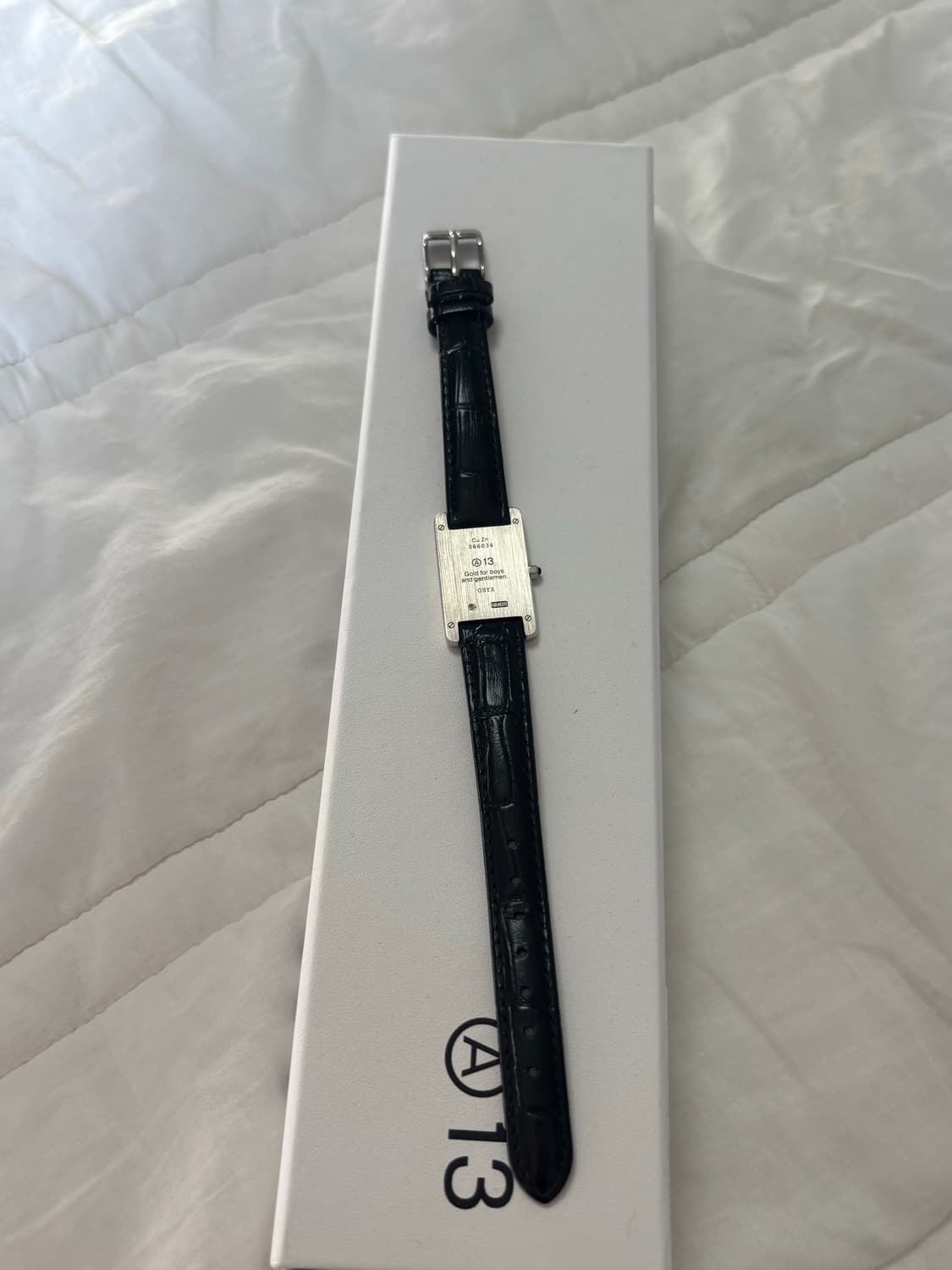 넘버링 #1901 A13 워치 브레이슬릿 블랙/실버 상품이미지3