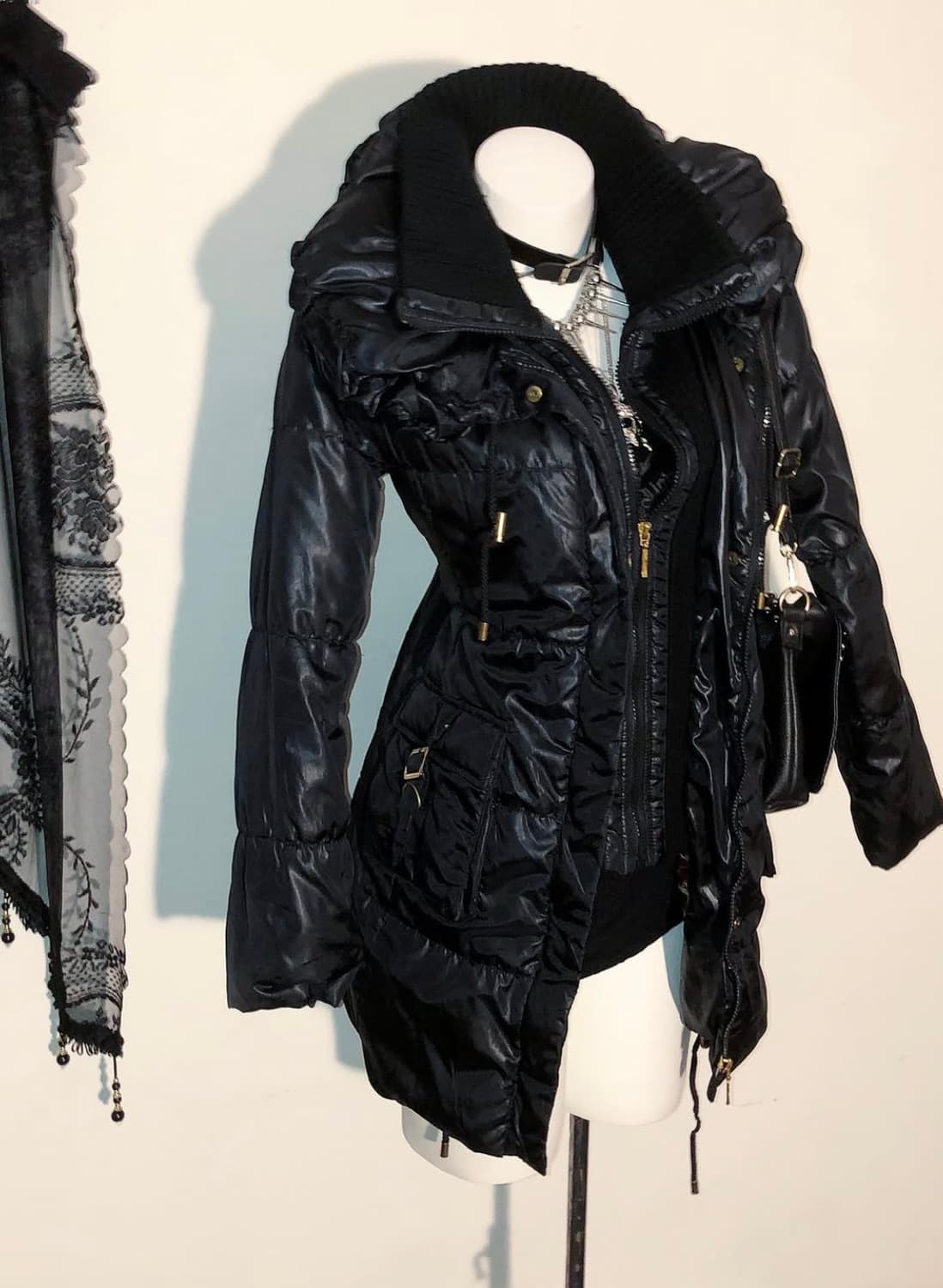 초희귀매물 세실맥비 경량패딩 00s Cecil Mcbee 오네갸루 호피 상품이미지3