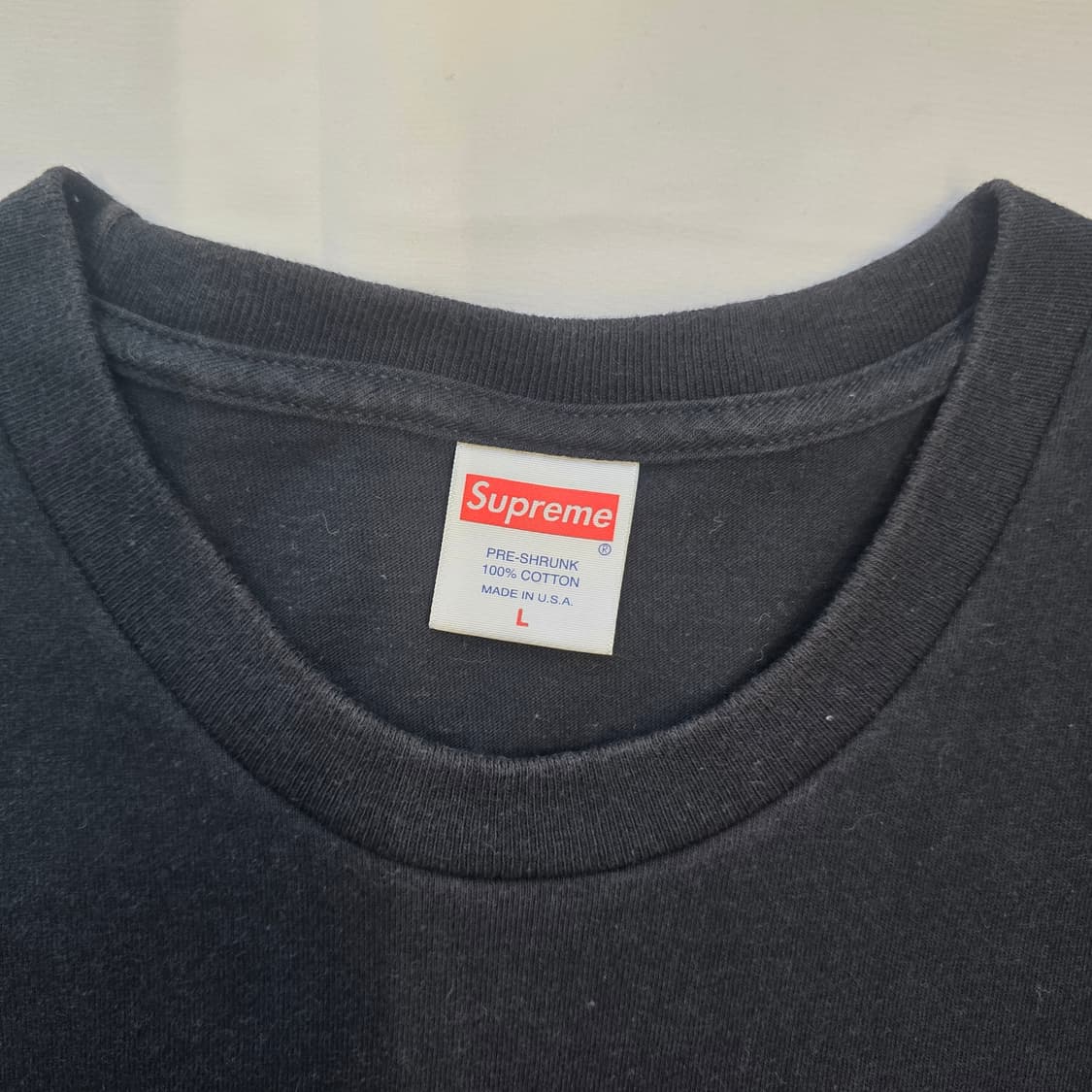 [L]슈프림 블랙 17SS 사이버 티셔츠 상품이미지2