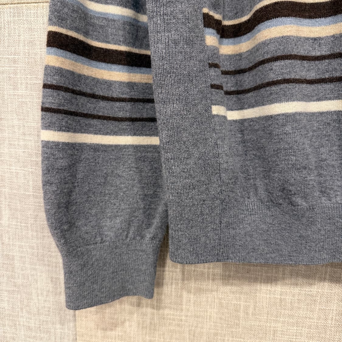 빈폴 00's 100% 울 니트 카라 100 L 그레이 드라이크리닝완 상품이미지3