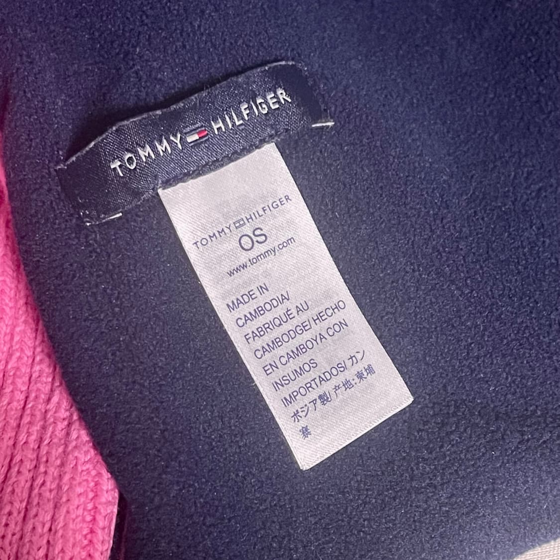 [거의새거] 타미힐피거 코튼 후리스 머플러 목도리 상품이미지2