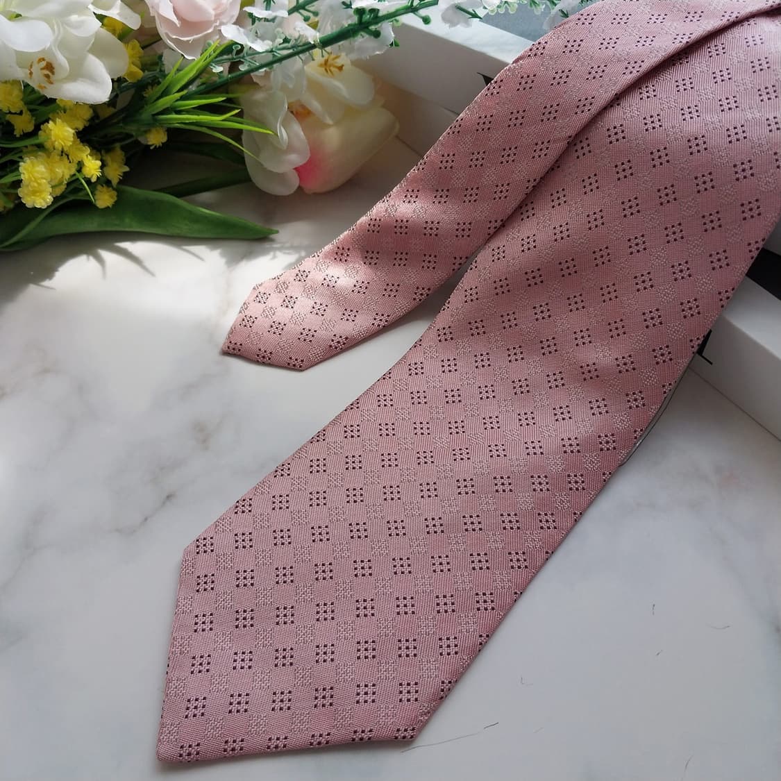 아쿠아스큐텀 실크 넥타이 8.2cm 새상품 K654
 상품이미지3