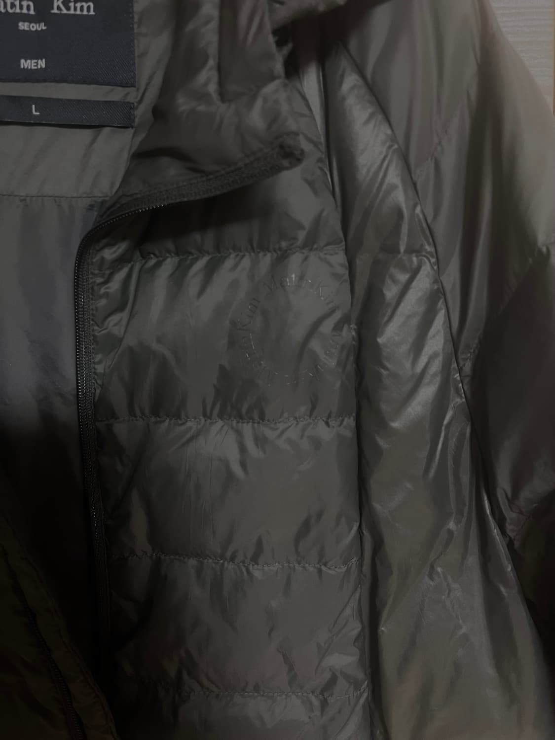 마뗑킴 경량 패딩 카키 상품이미지2