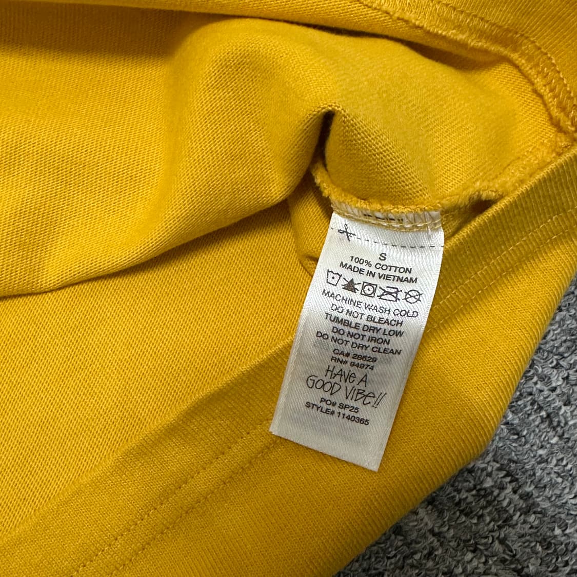 Stussy 스투시 헤비 저지 스포츠 반팔 티셔츠 골드 상품이미지4