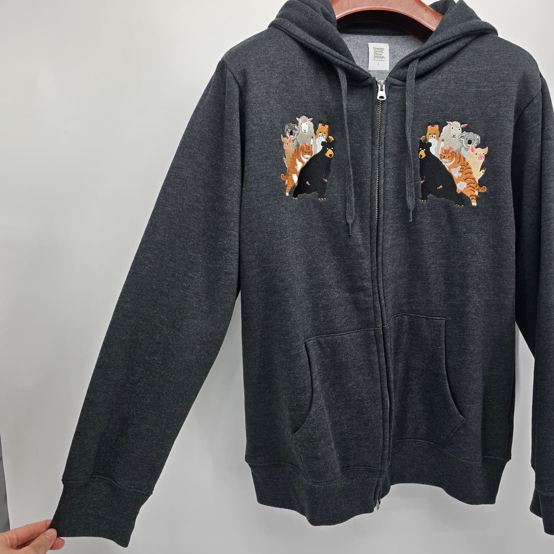 graniph 애니멀 자수 후드집업 상품이미지2