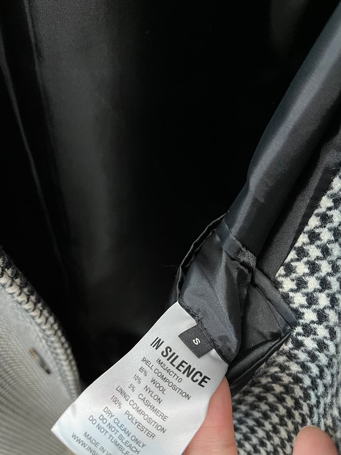 95) 인사일런스 체크 발마칸코트  상품이미지10