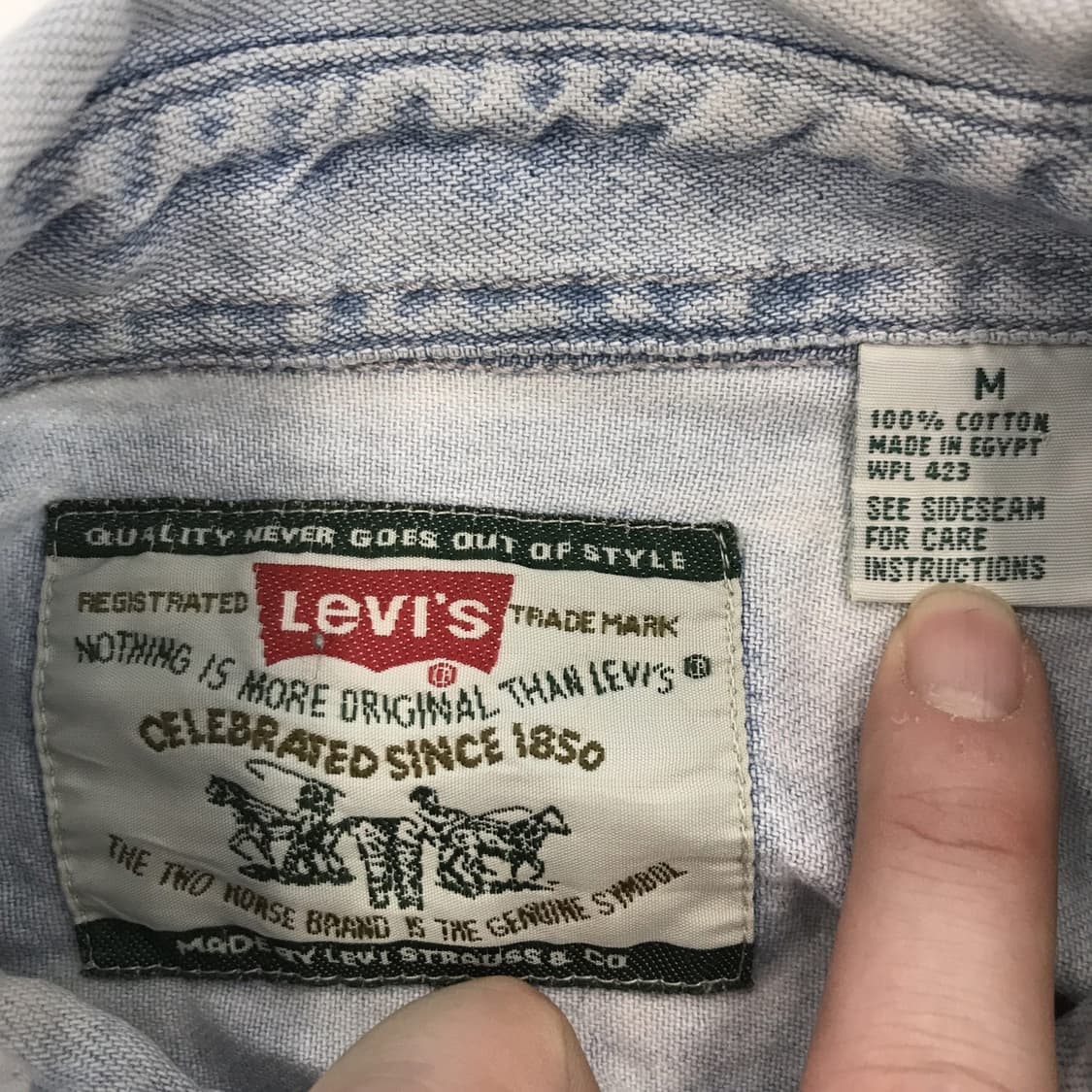 LEVIS 리바이스 90s 워시드데님셔츠 [M] 상품이미지5