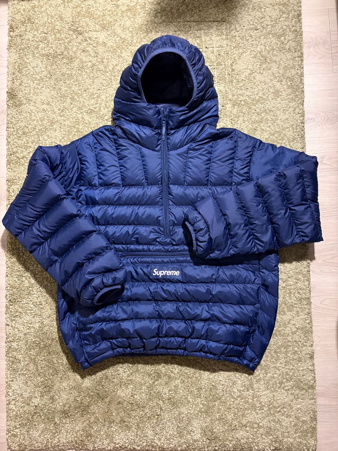 슈프림 마이크로 다운 하프 집 후드 풀오버 상품이미지1