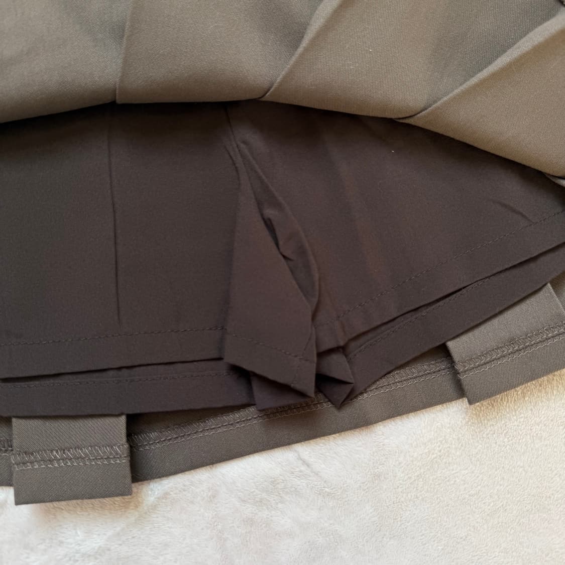 스윔시티 버클 스커트 (브라운) 상품이미지4