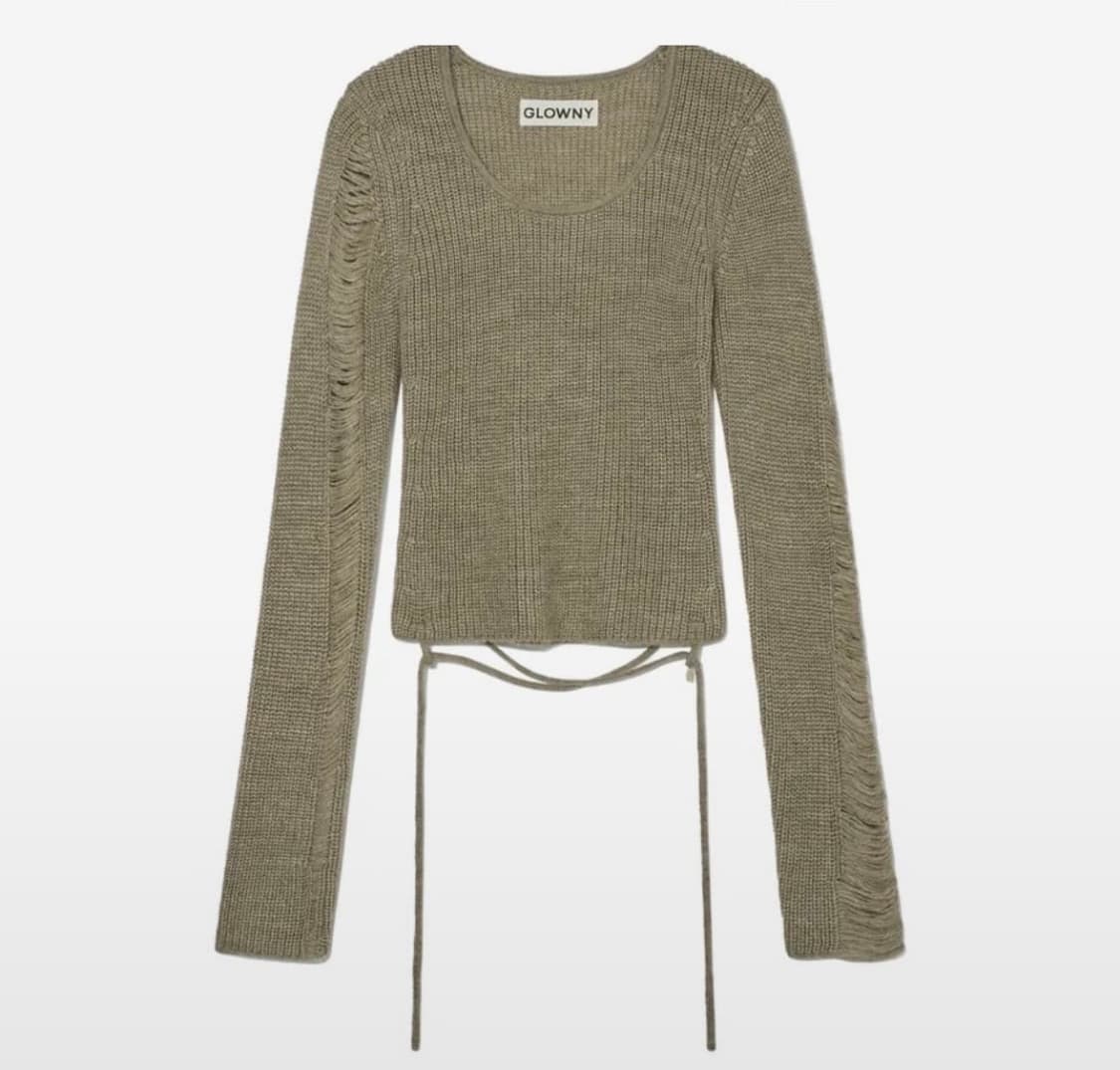 글로니 SAHARA DAMAGED wool knit top  상품이미지1