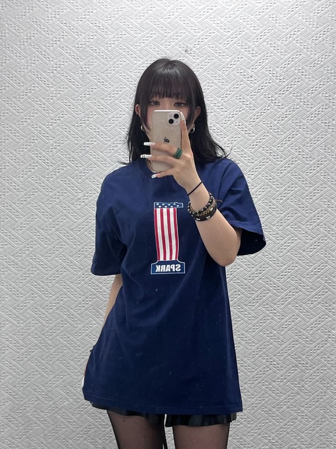 스피크 USA 빈티지 올드스쿨 레트로 성조기 반팔티 L C10899 상품이미지1