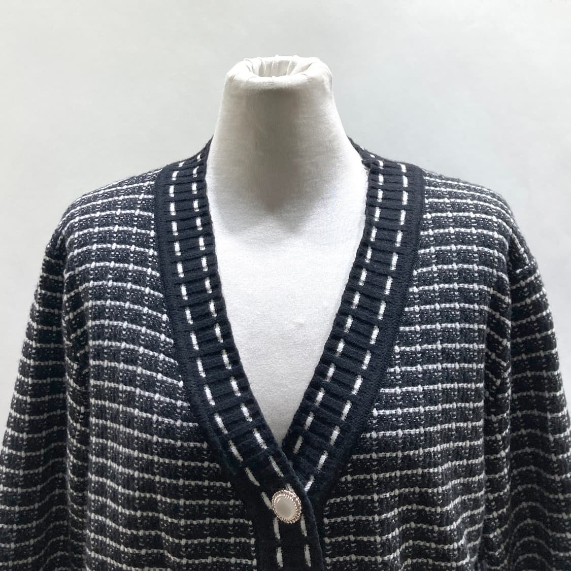 TWEE 여성 트위드가디건 블랙 FF 영구제 상품이미지2