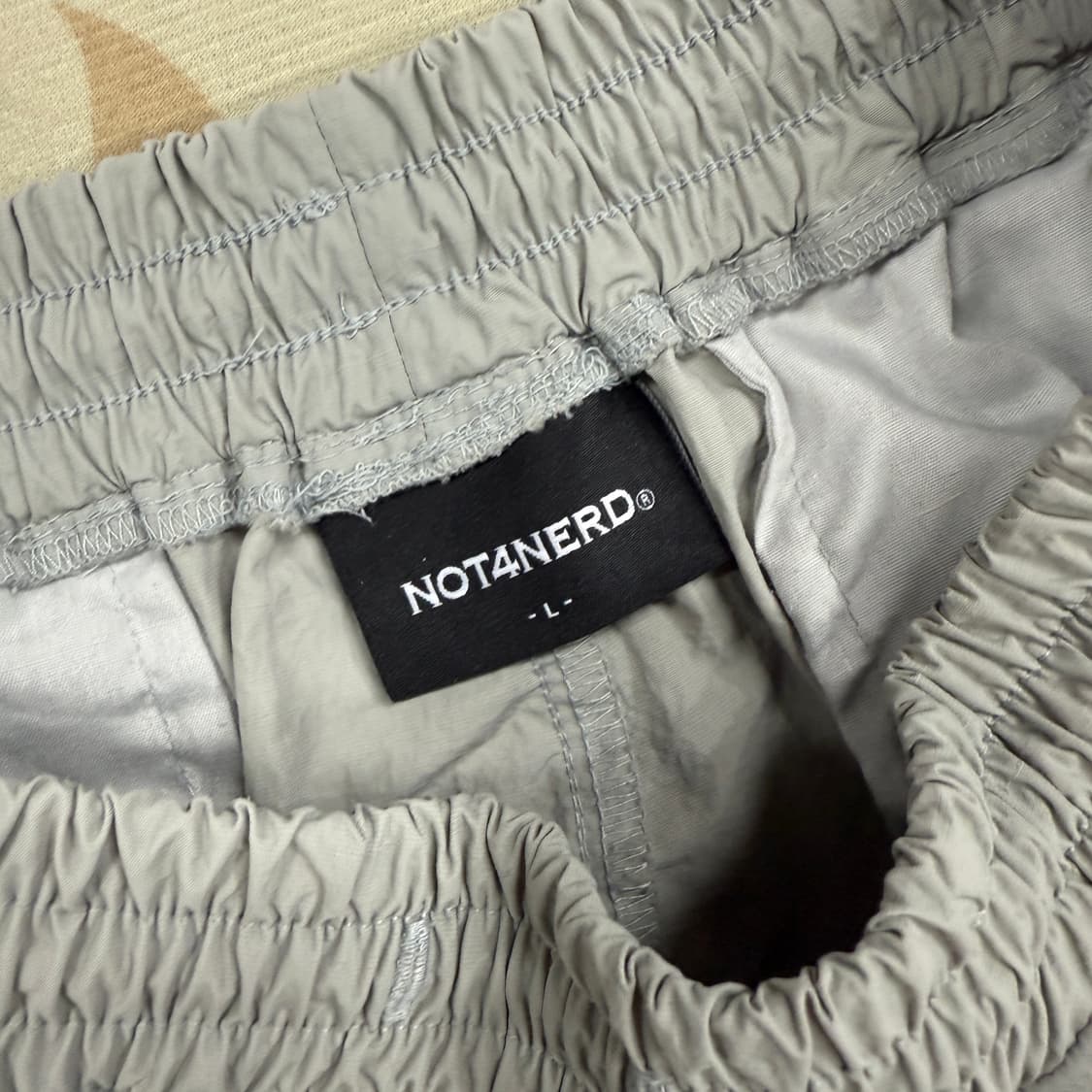 (L)낫포너드 NOT4NERD 카고 우븐 팬츠(그레이) 상품이미지2