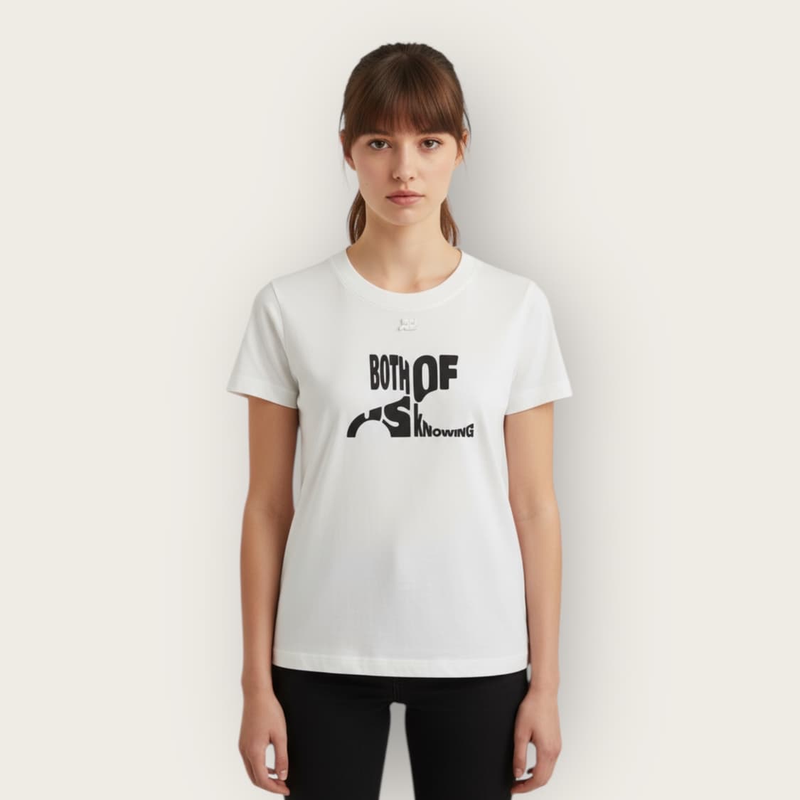 M/ 꾸레쥬 보스 어스 노잉 라운드 반팔 상품이미지1