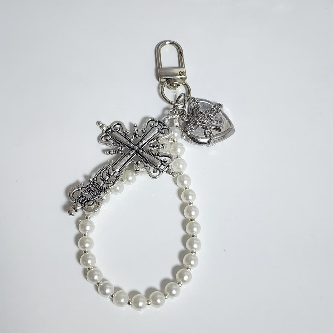 화이트 십자가 키링 상품이미지1