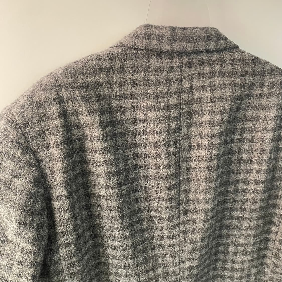 요지 야마모토 체크 울 블레이저 자켓 상품이미지8