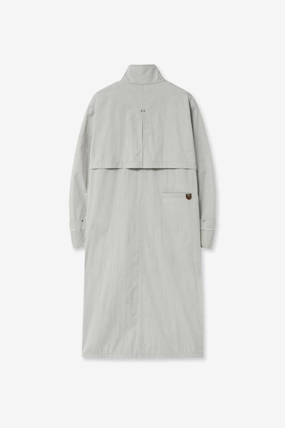 Layered nylon trench coat_Light Beige 상품이미지2