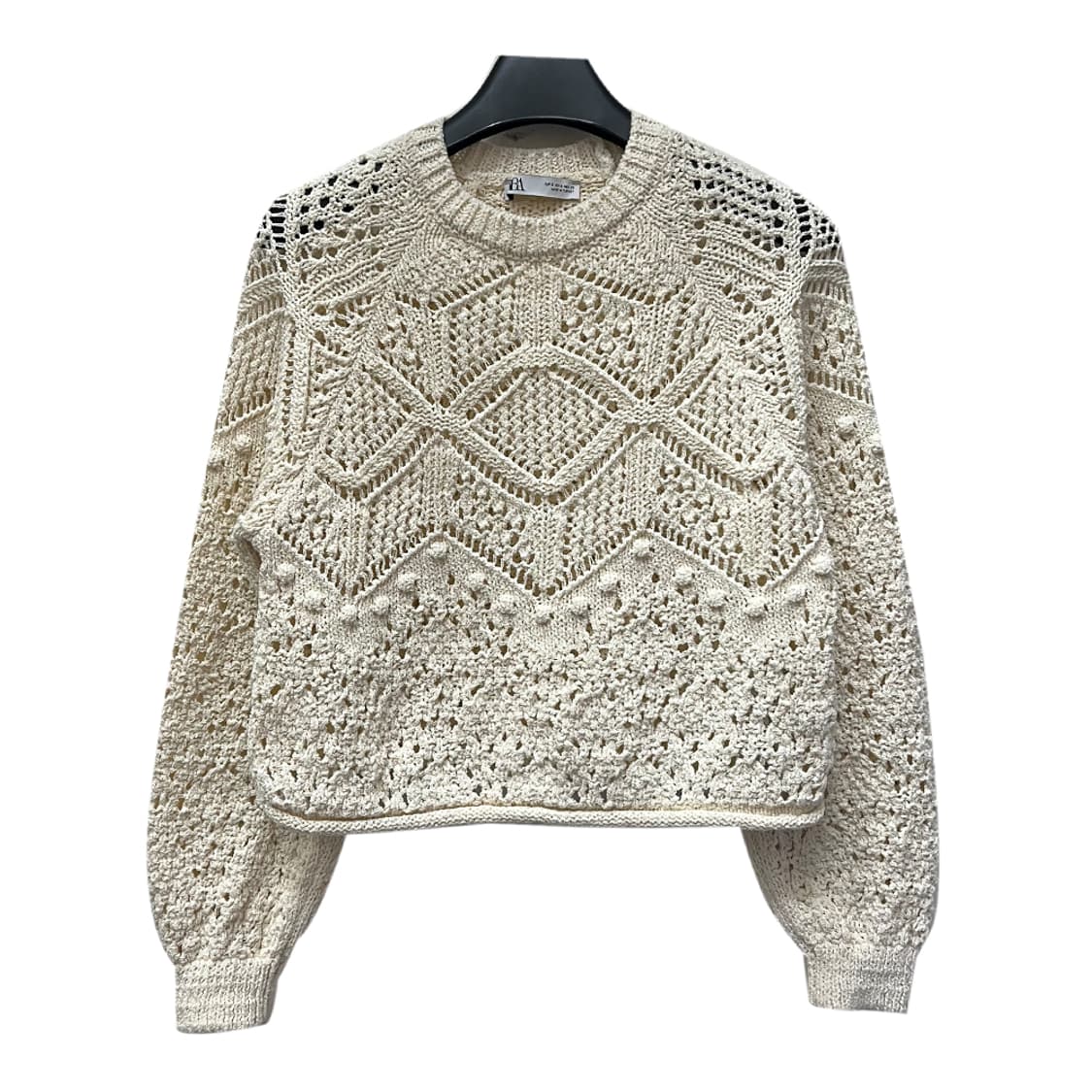 ZARA 자라 펀칭 아일렛 니트 S 상품이미지1