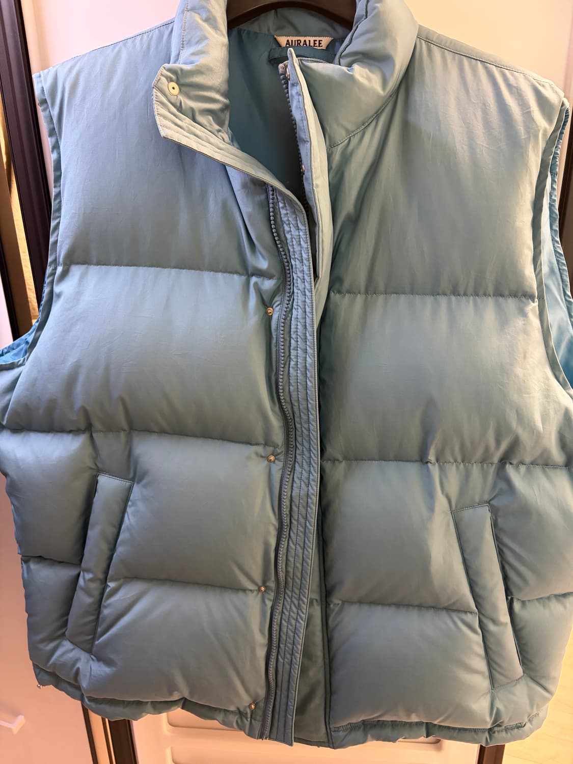 오라리 auralee 패딩 베스트 5사이즈 판매 상품이미지2