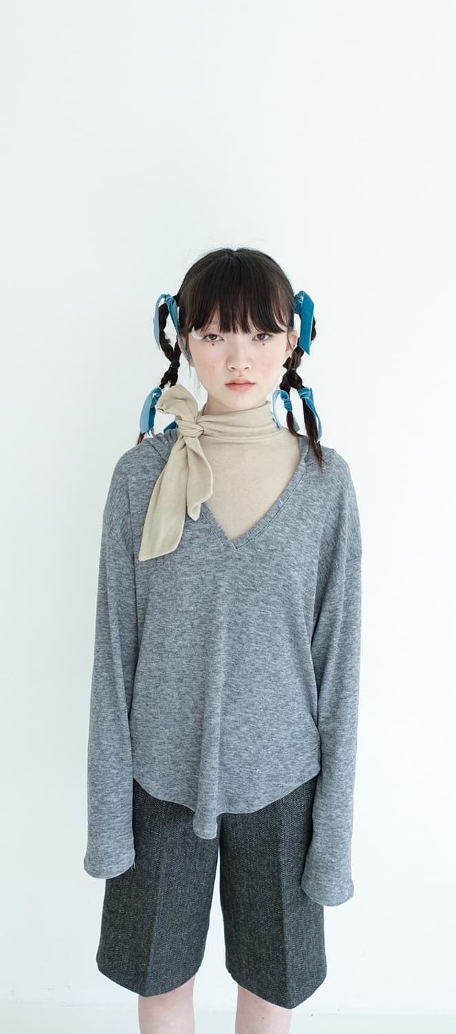 (새상품) 샵페어리 리본 타이 터틀넥 상품이미지1