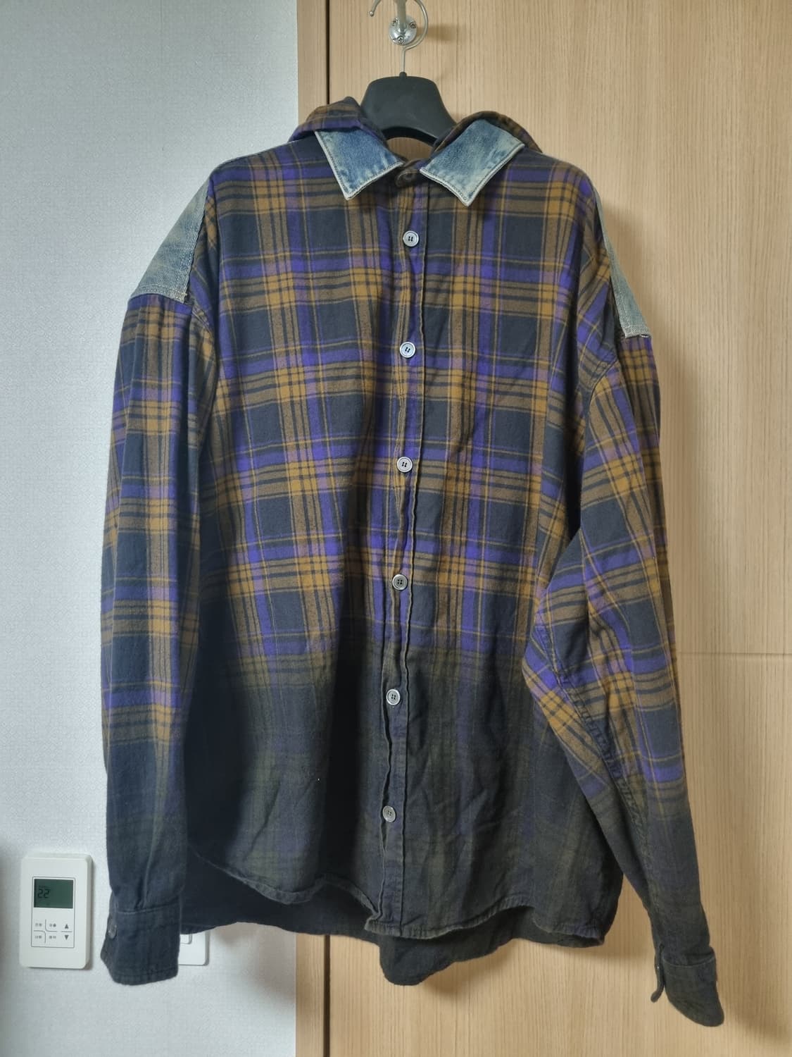 아크네스튜디오 체크 후드셔츠 50사이즈 상품이미지7