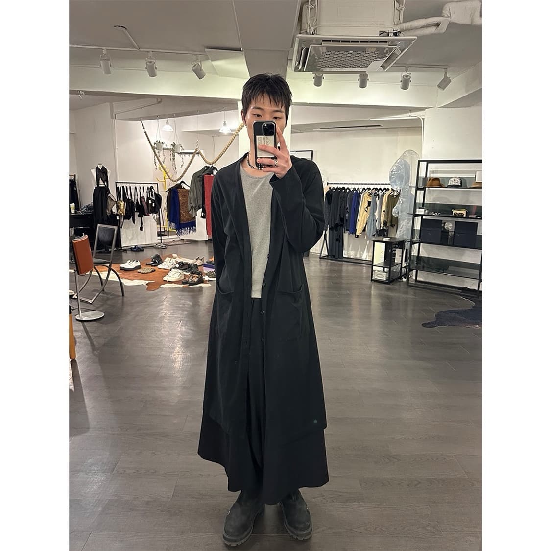 요지야마모토 롱 가디건 상품이미지4