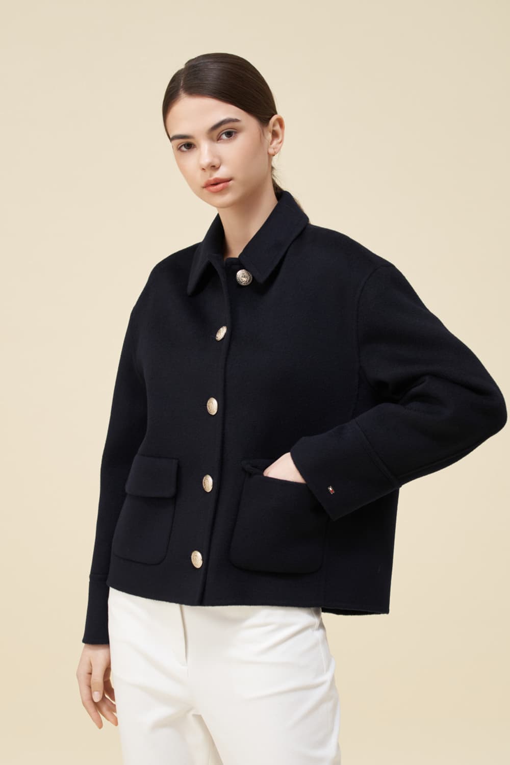 타미힐피거 네이비 울 자켓 상품이미지1