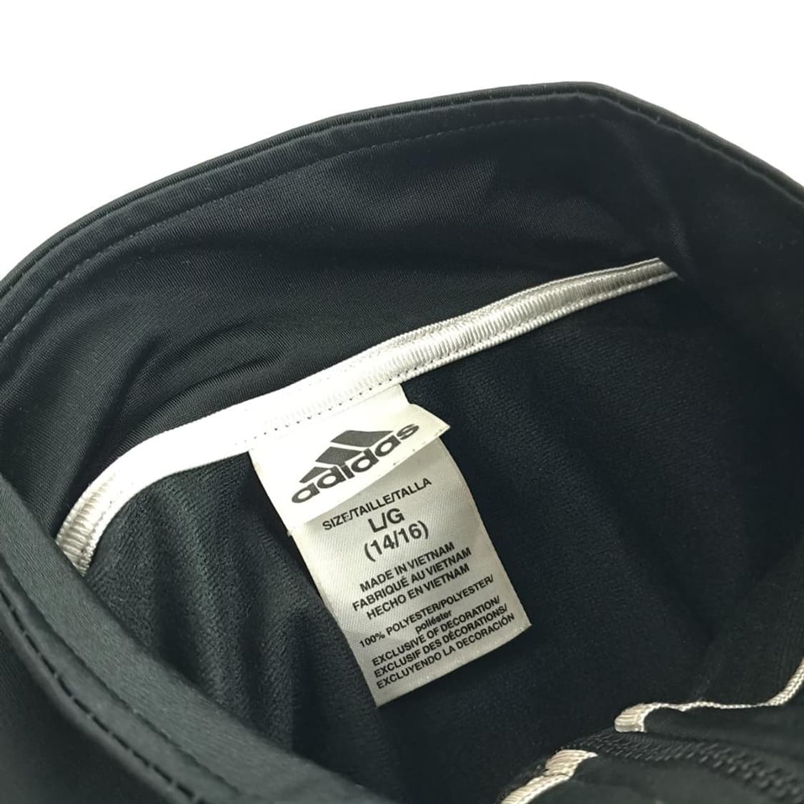 L 아디다스 블랙 3s 트랙탑 저지 자켓 여성 (CS211) 상품이미지5