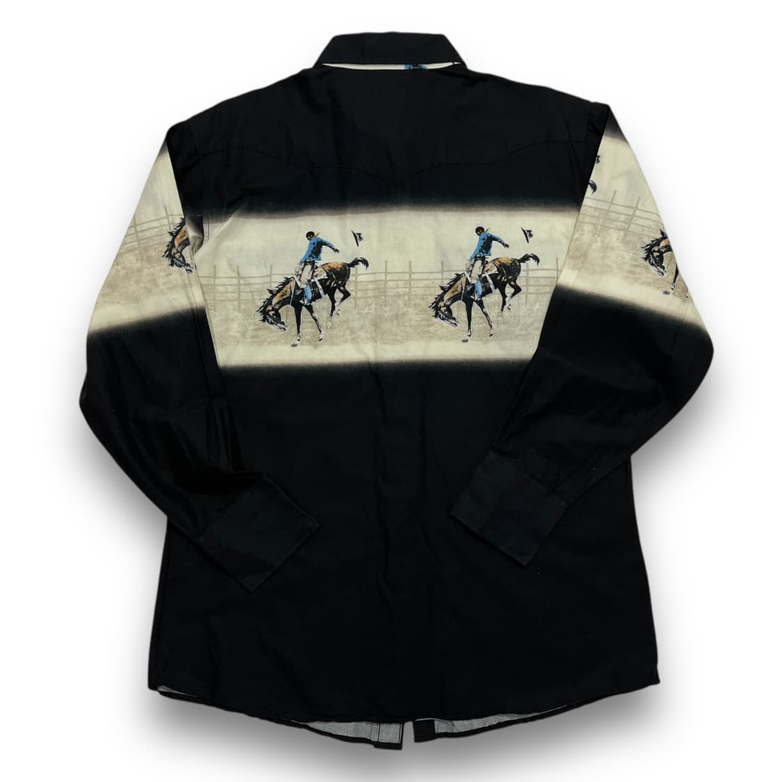 화이트 호스 웨스턴 승마 다크 빈티지 긴팔 셔츠 상품이미지3