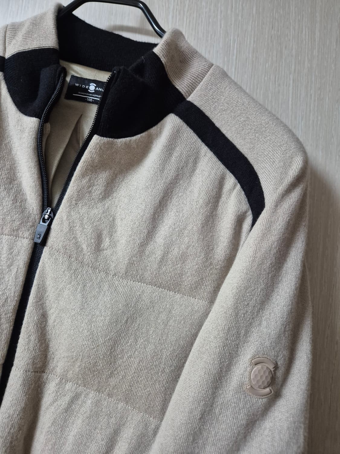 (21년) 와이드앵글 풀집업 방풍 니트 패딩 집업 방풍점퍼 100 상품이미지4