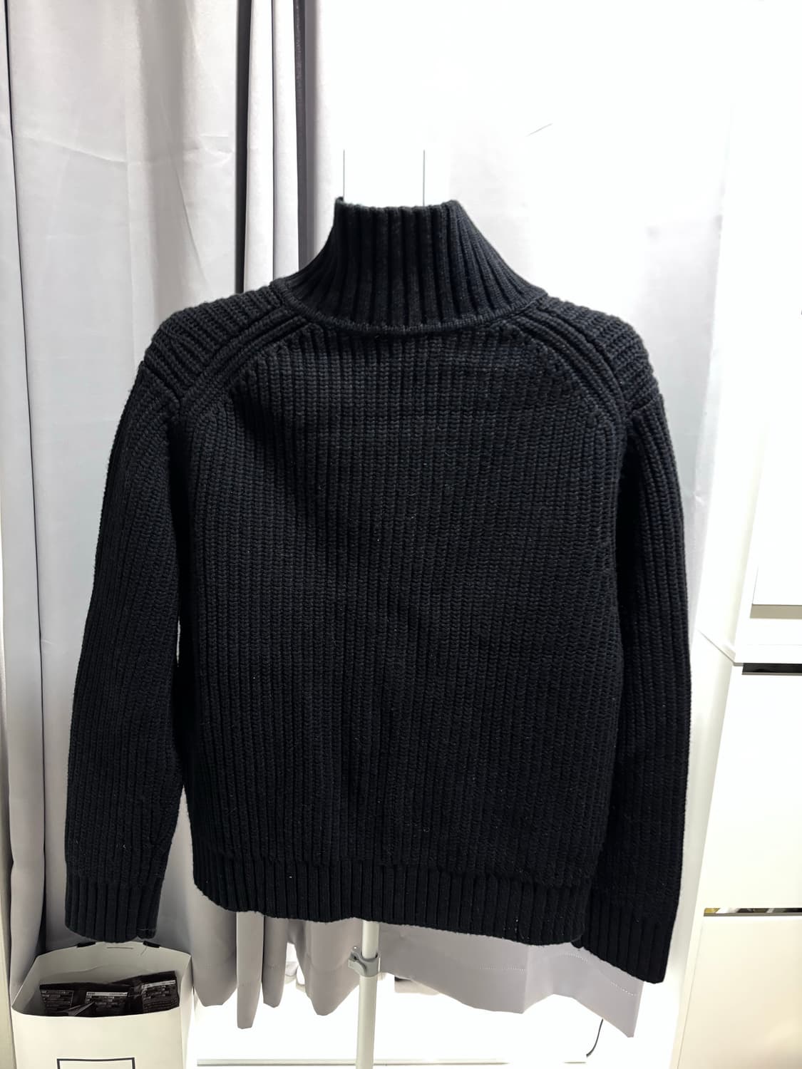 [m]COS 퍼널넥 니티드 울 재킷 상품이미지3