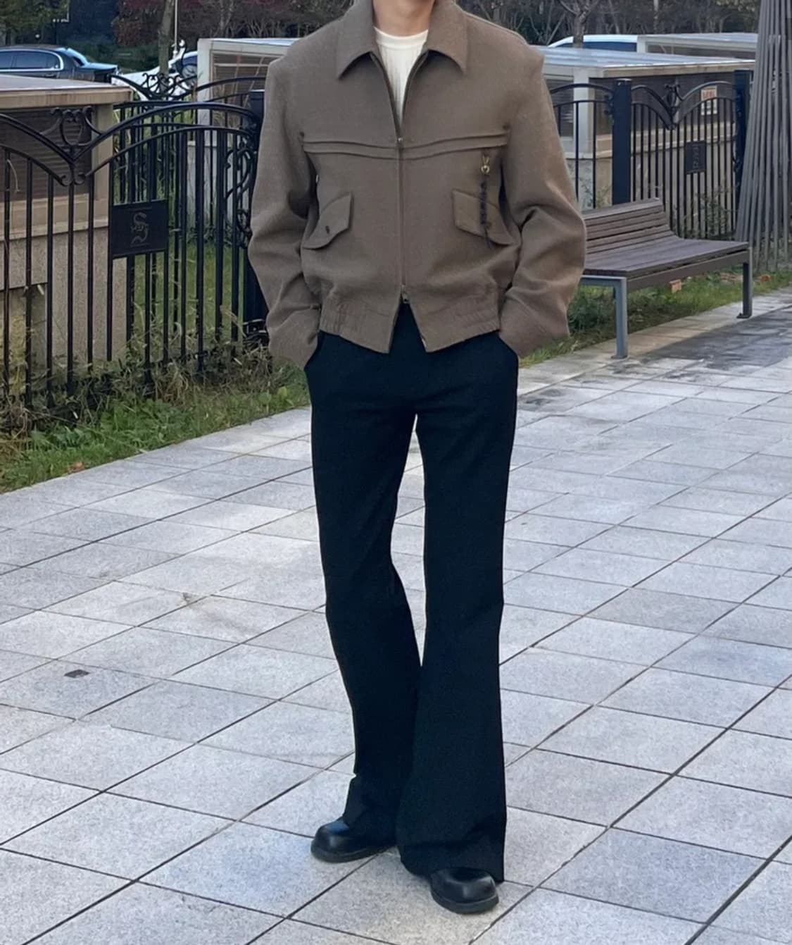 LMOOD 엘무드 더스티 웨스턴 블루종 라벤더 상품이미지5