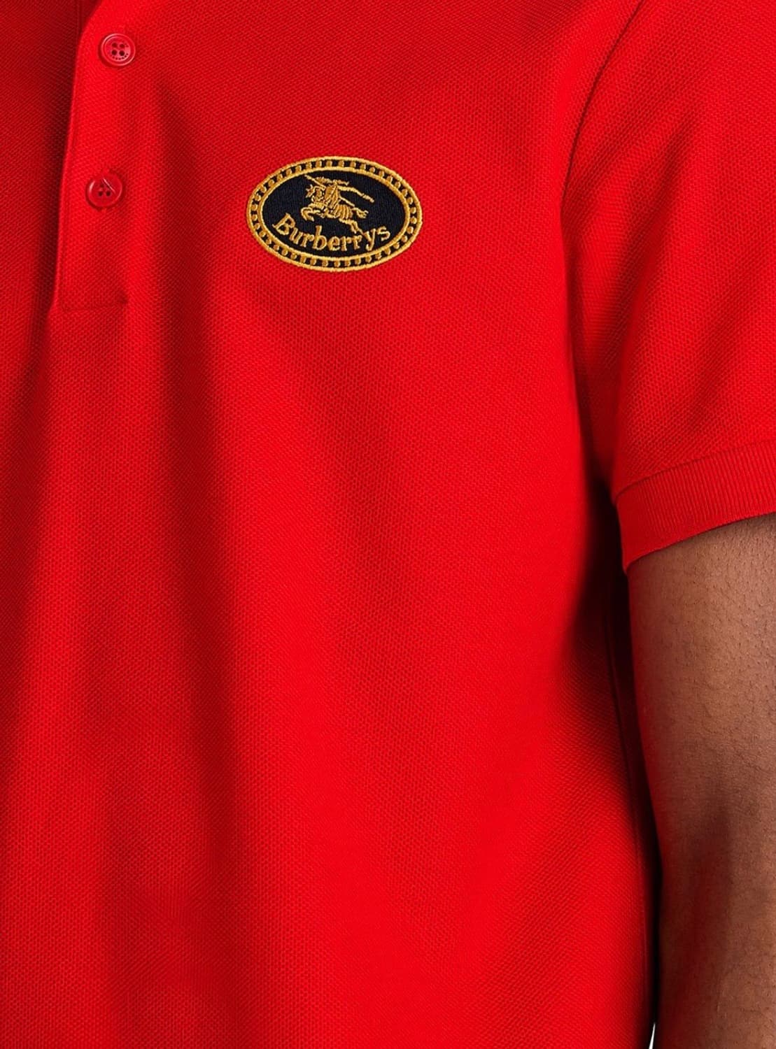 95) 버버리 아카이브 자수 반팔카라티 상품이미지1