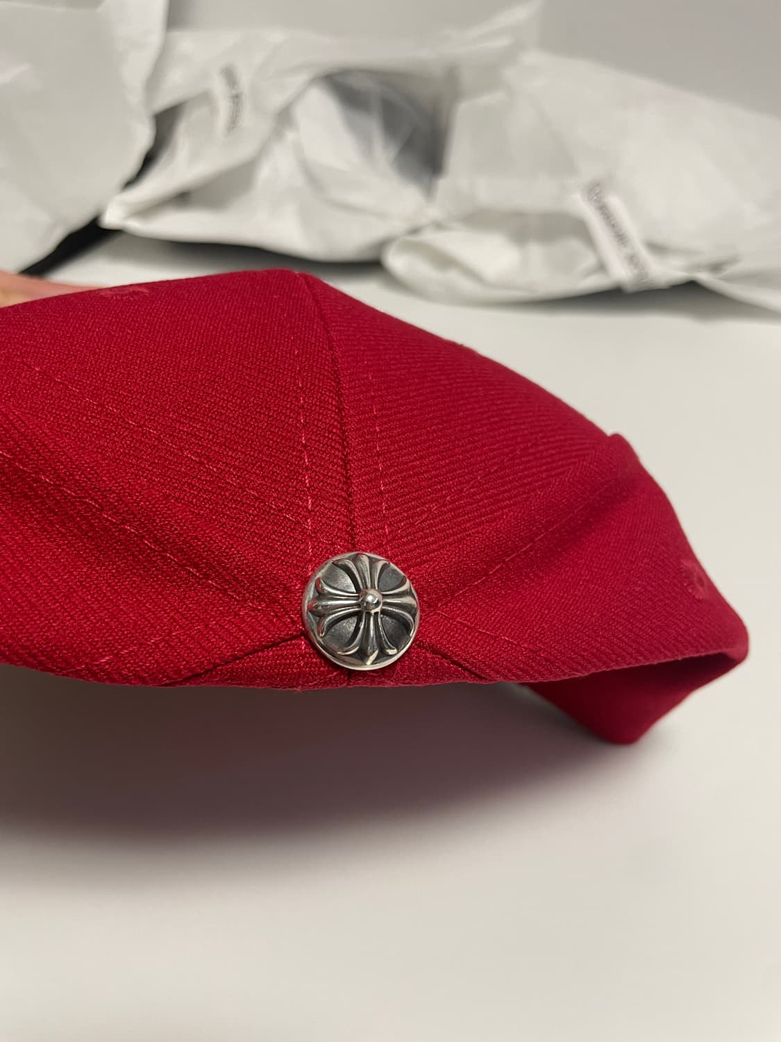 크롬하츠 CH 화이트 레드 신상 모자 팜 상품이미지3