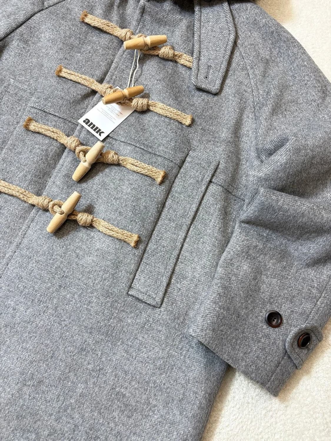 마리떼프랑소와저버 후드 헤링본 더플 코트 PN6291 상품이미지5