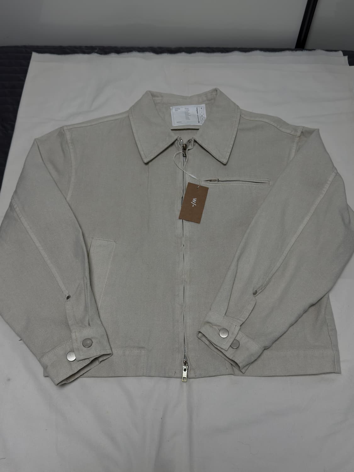 윗 / 러프 텍스처 카라 자켓 (베이지) / M 상품이미지4