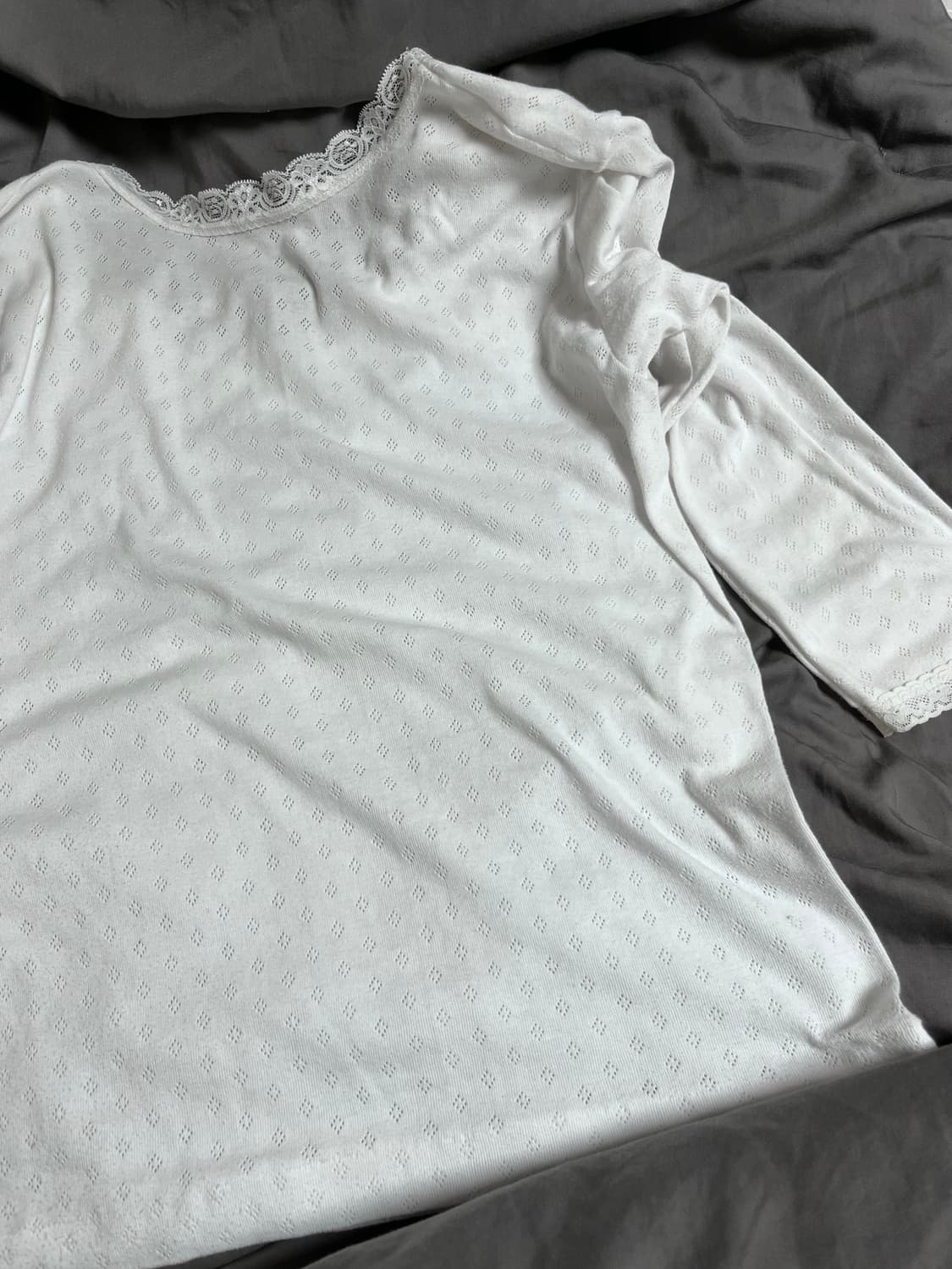 샬롬클럽 퓨로 레이스 티 화이트 상품이미지5