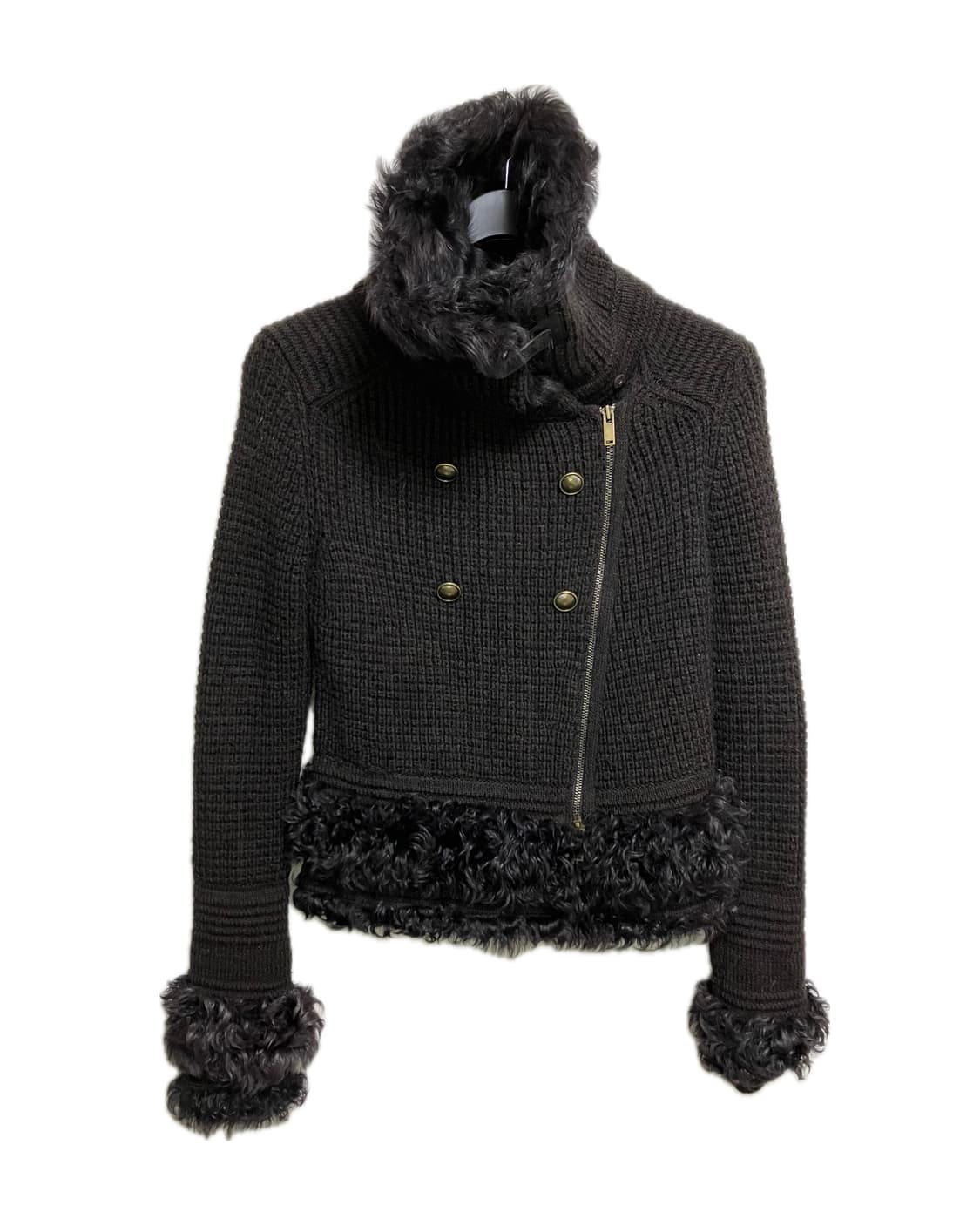 System brown Fur detail jacket 상품이미지5